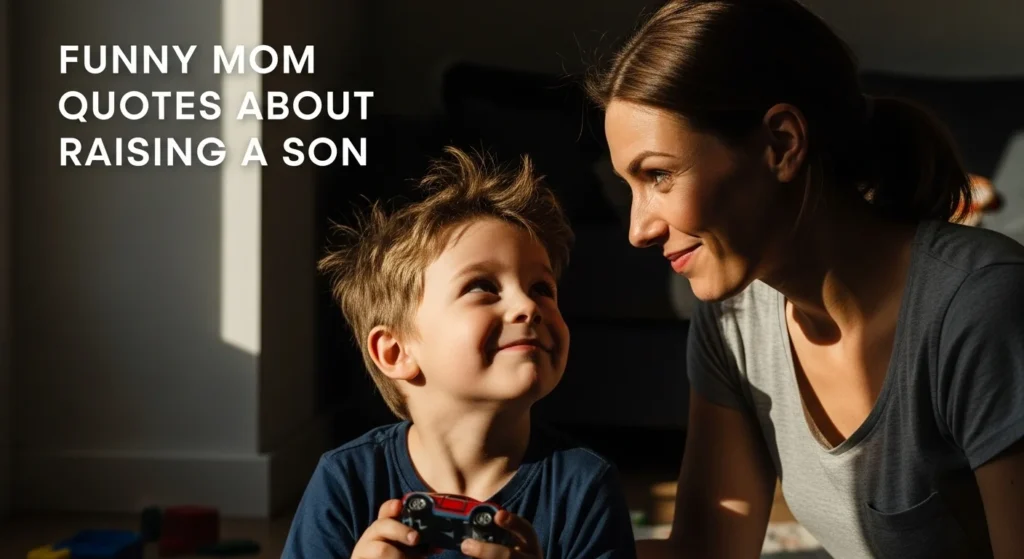 Funny Mom Quotes About Raising a Son