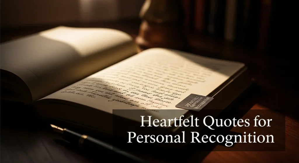 Heartfelt Quotes for Personal Recognition