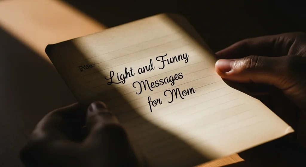 Light and Funny Messages for Mom