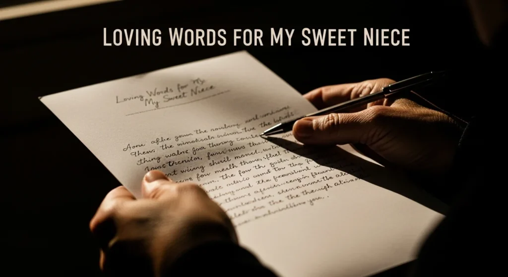 Loving Words for My Sweet Niece
