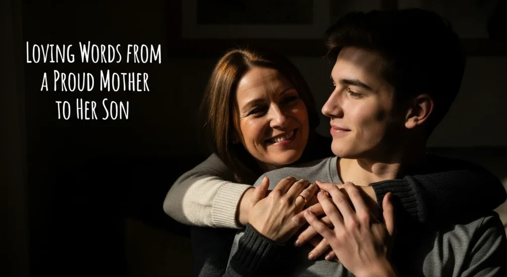 Loving Words from a Proud Mother to Her Son