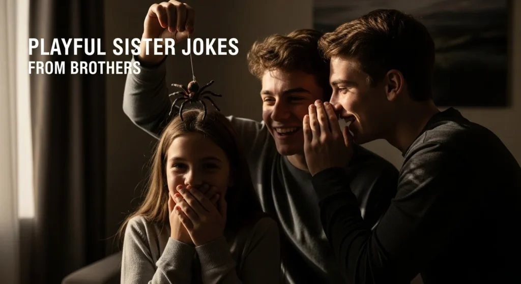 Playful Sister Jokes from Brothers