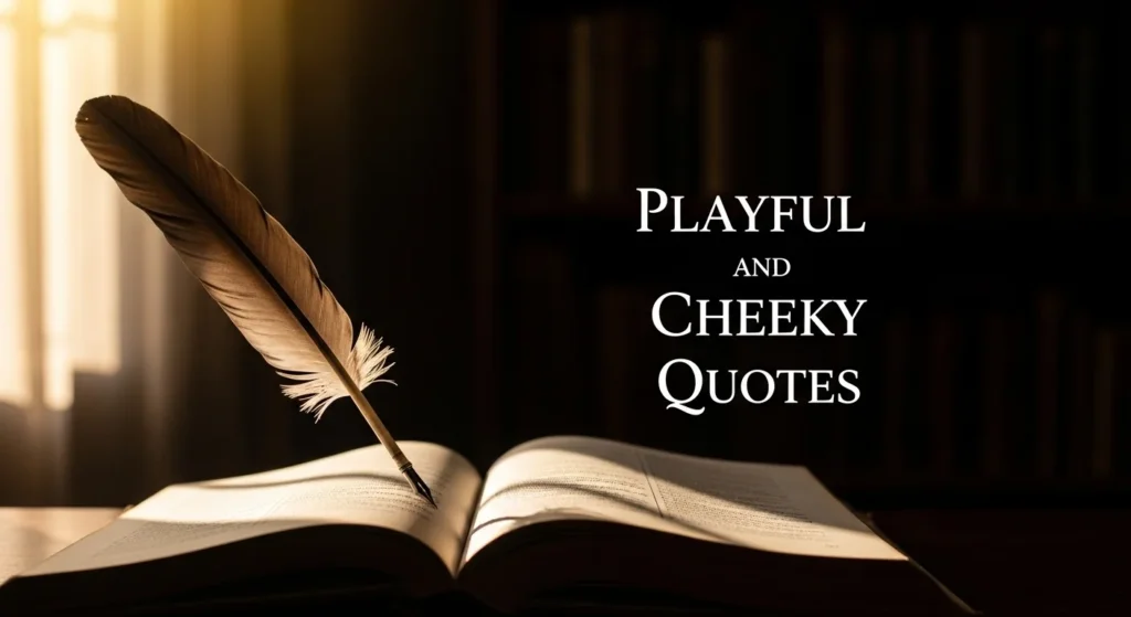 Playful and Cheeky Quotes