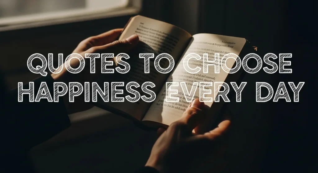 Quotes to Choose Happiness Every Day