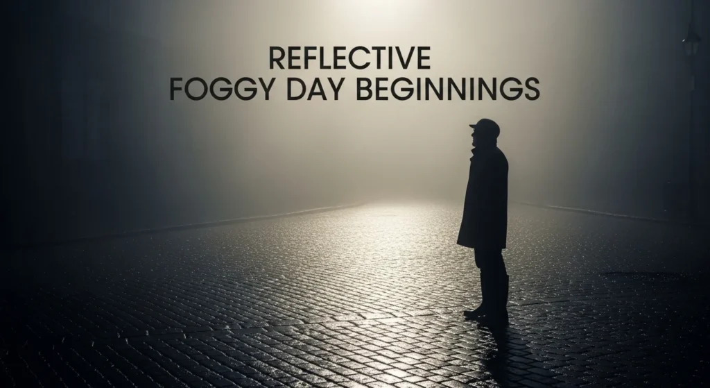 Reflective Foggy Day Beginnings