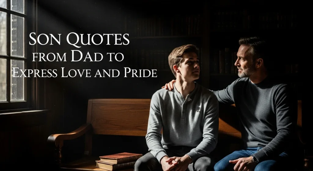 Son Quotes from Dad to Express Love and Pride