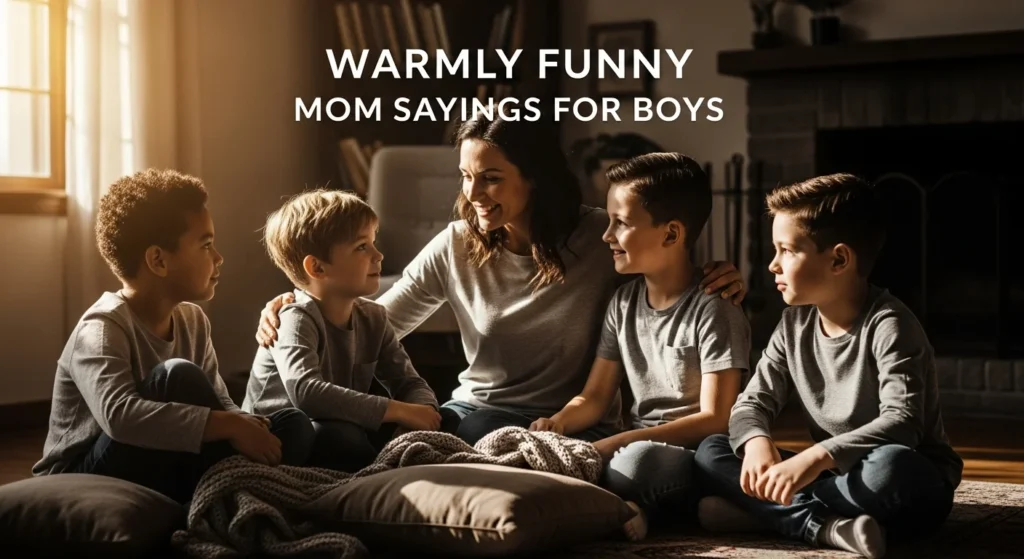Warmly Funny Mom Sayings for Boys