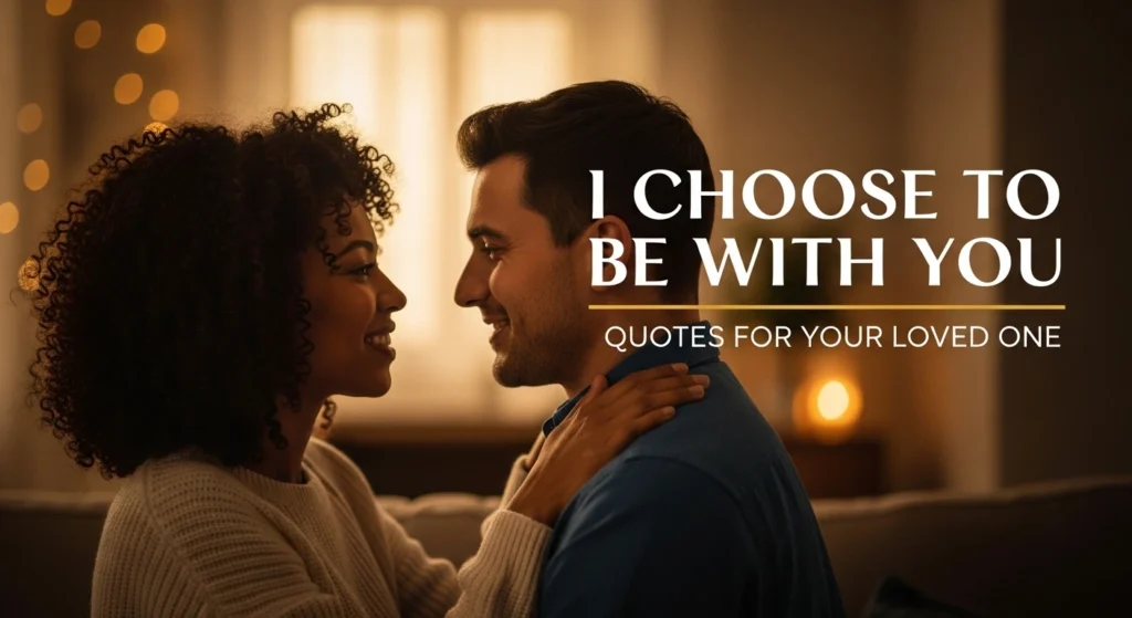 I Choose to Be with You Quotes for Your Loved One