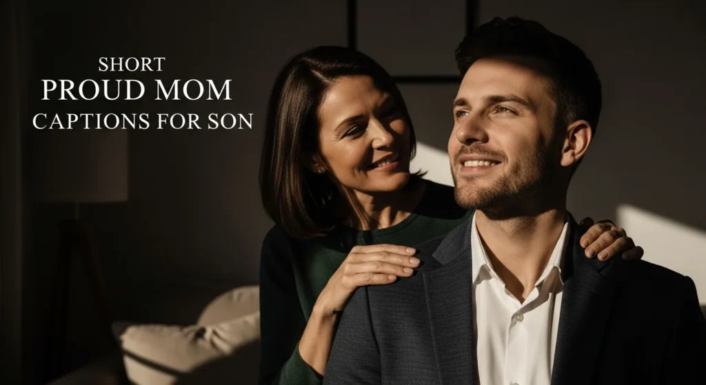 Short Proud Mom Captions for Son