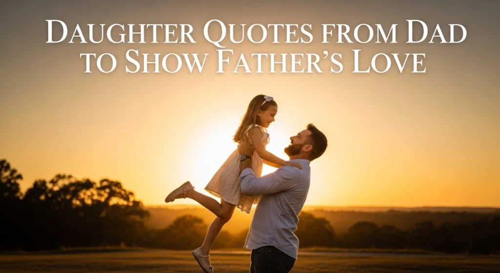 Daughter Quotes from Dad to Show Father’s Love