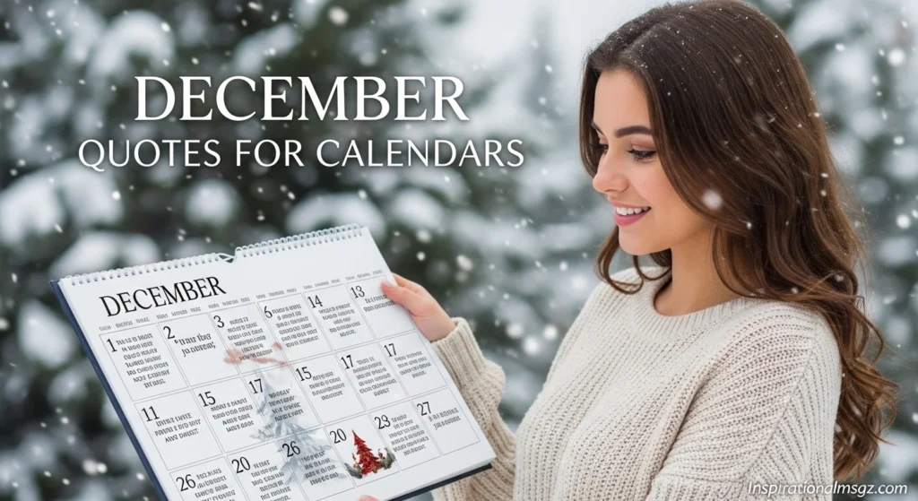 December Quotes for Calendars