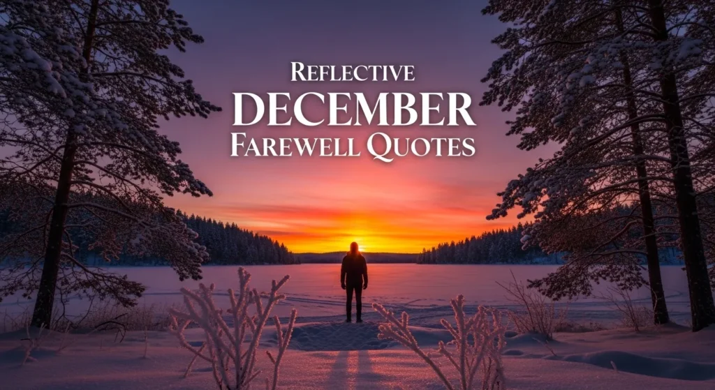 Reflective December Farewell Quotes
