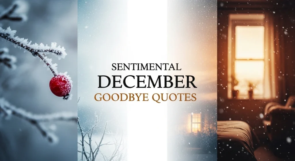 Sentimental December Goodbye Quotes