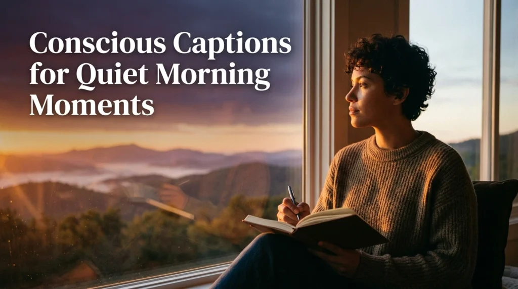 Conscious Captions for Quiet Morning Moments