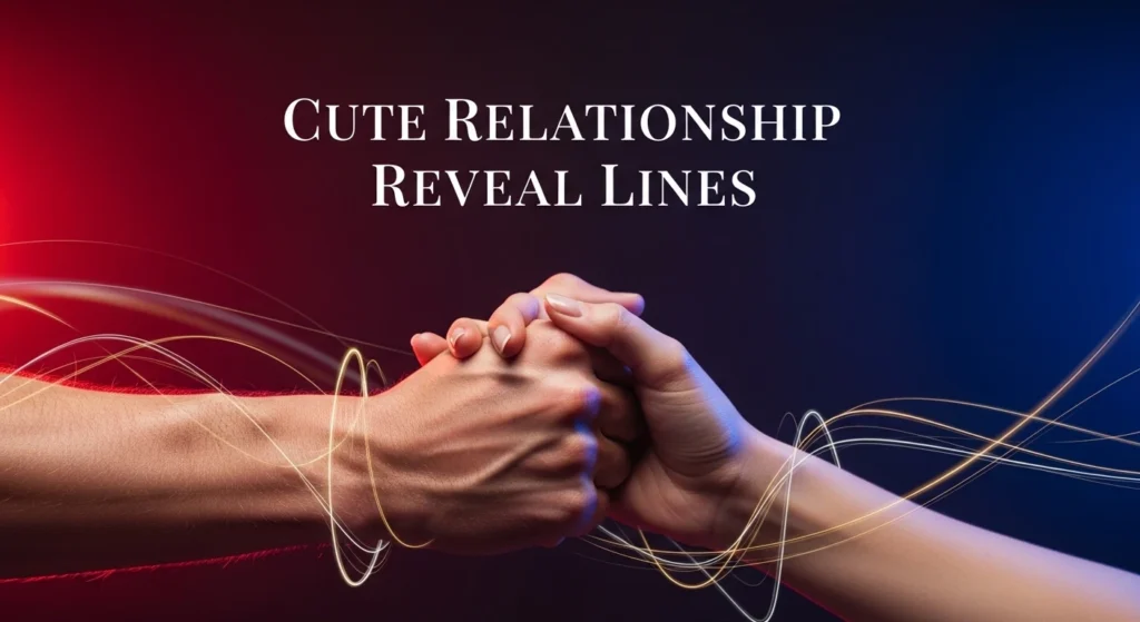 Cute Relationship Reveal Lines