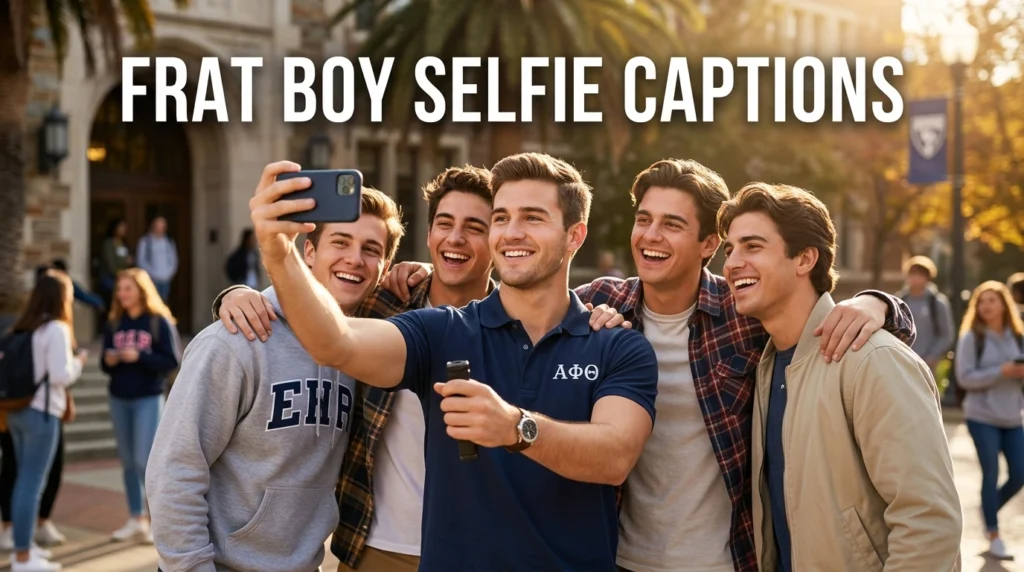 Frat Boy Selfie Captions