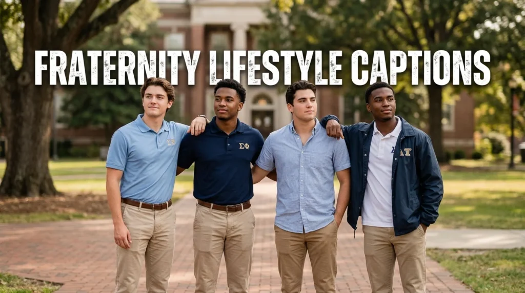 Fraternity Lifestyle Captions