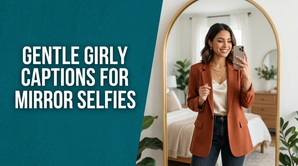 Gentle Girly Captions for Mirror Selfies