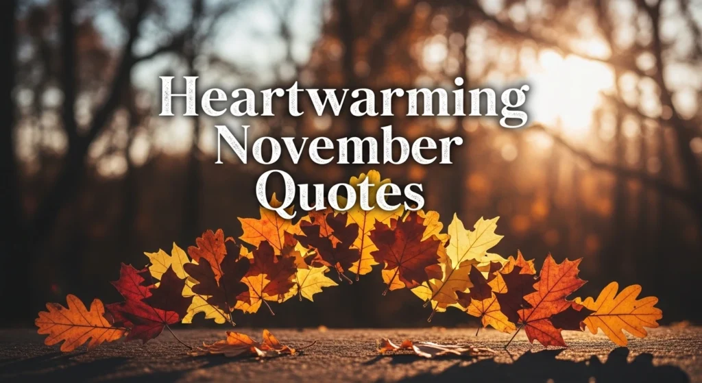 Heartwarming November Quotes