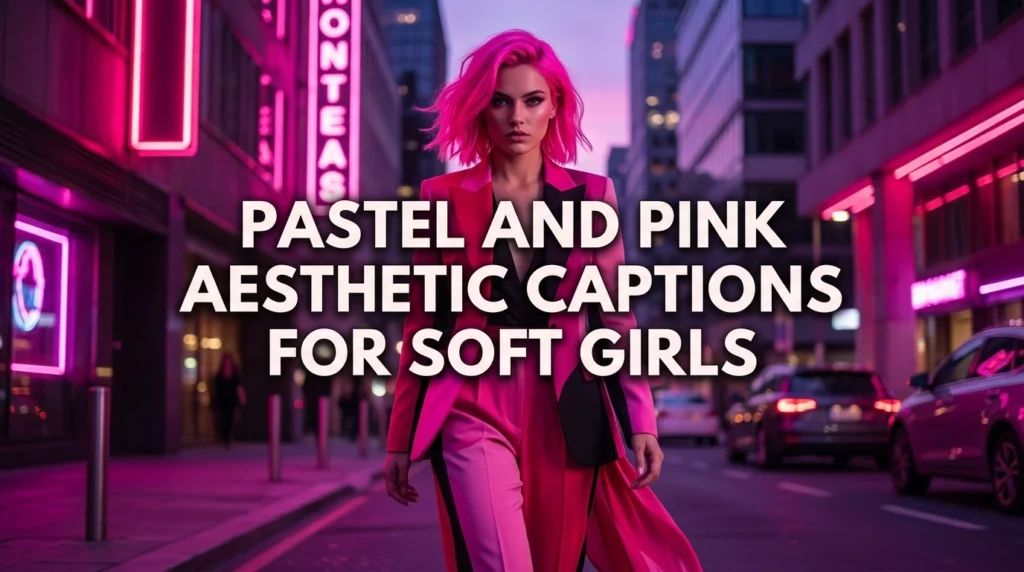 Pastel and Pink Aesthetic Captions for Soft Girls