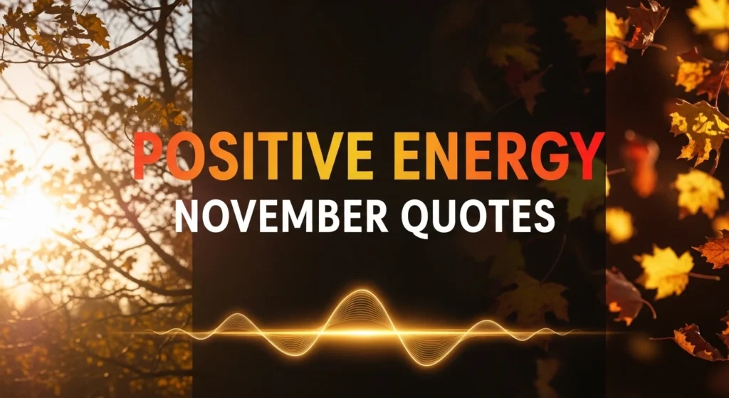Positive Energy November Quotes