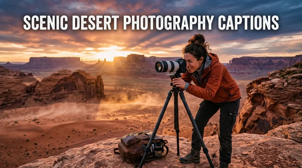 Scenic Desert Photography Captions