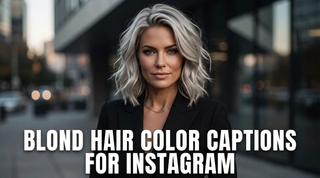 Blond Hair Color Captions for Instagram