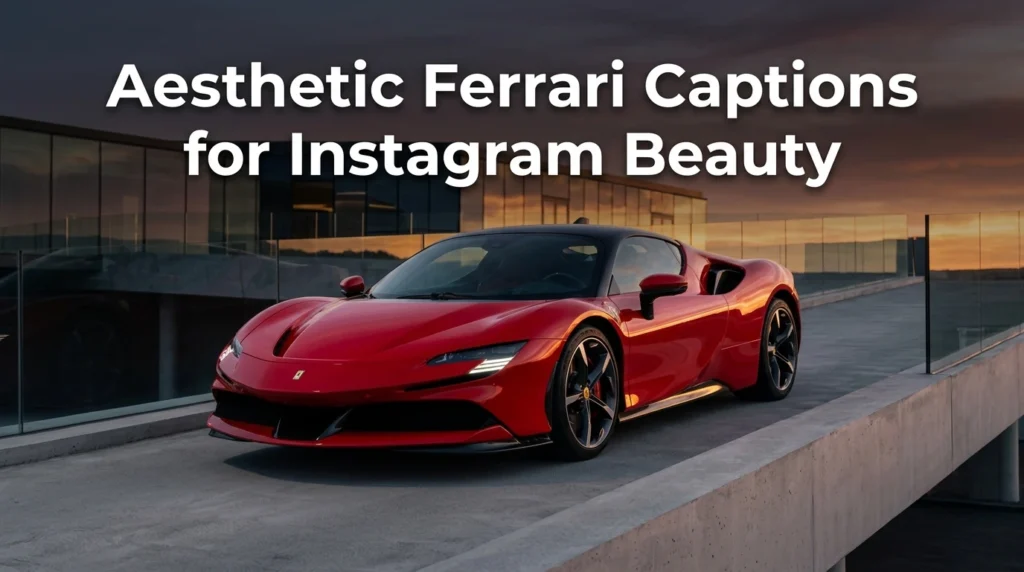 Aesthetic Ferrari Captions for Instagram Beauty