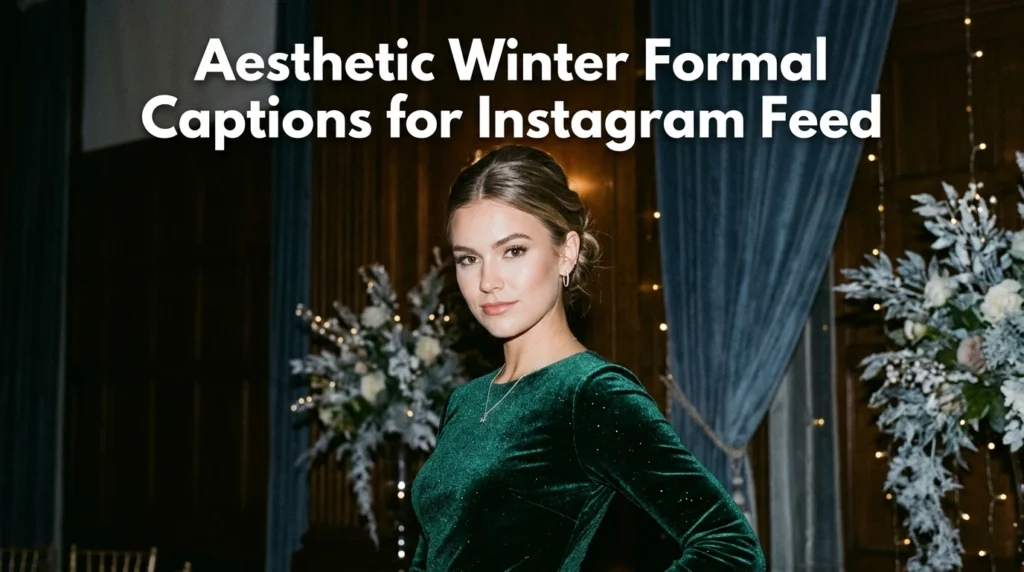 Aesthetic Winter Formal Captions for Instagram Feed
