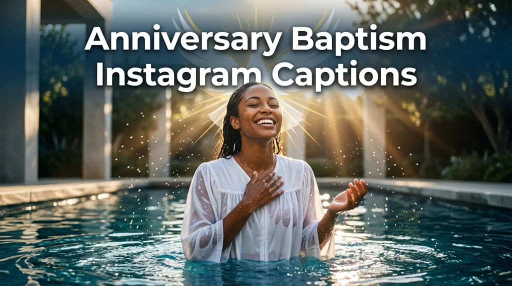 Anniversary Baptism Instagram Captions