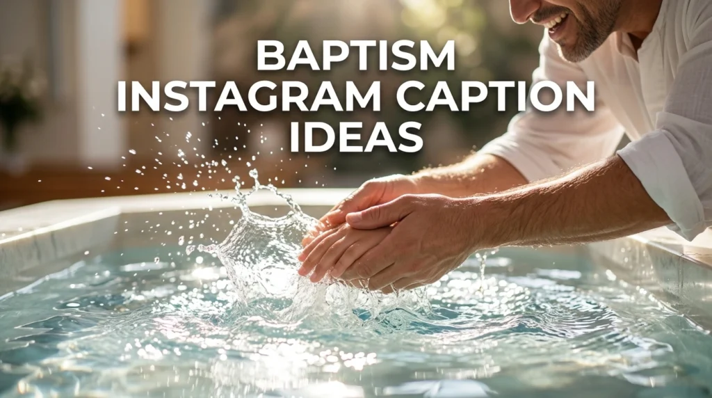 Baptism Instagram Caption Ideas
