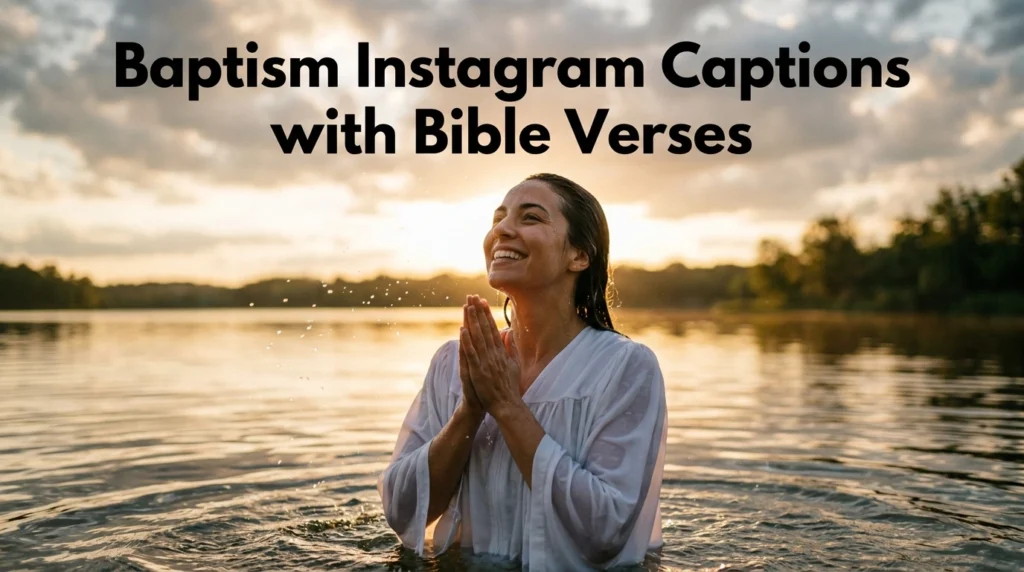 Baptism Instagram Captions with Bible Verses