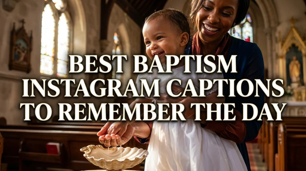 Anniversary Baptism Instagram Captions