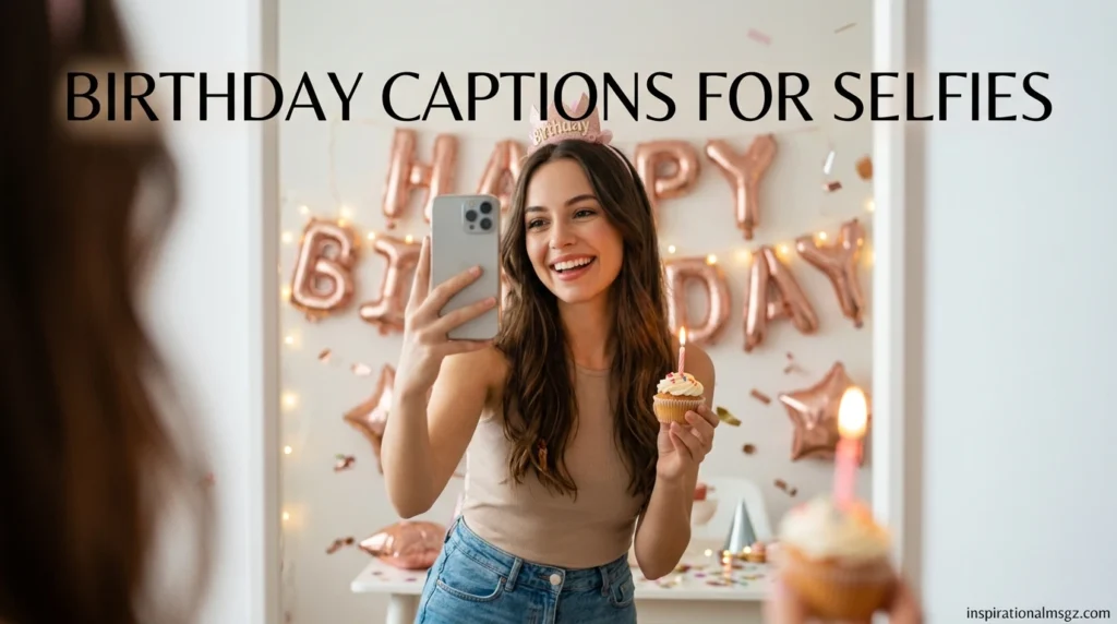 Birthday Captions for Selfies