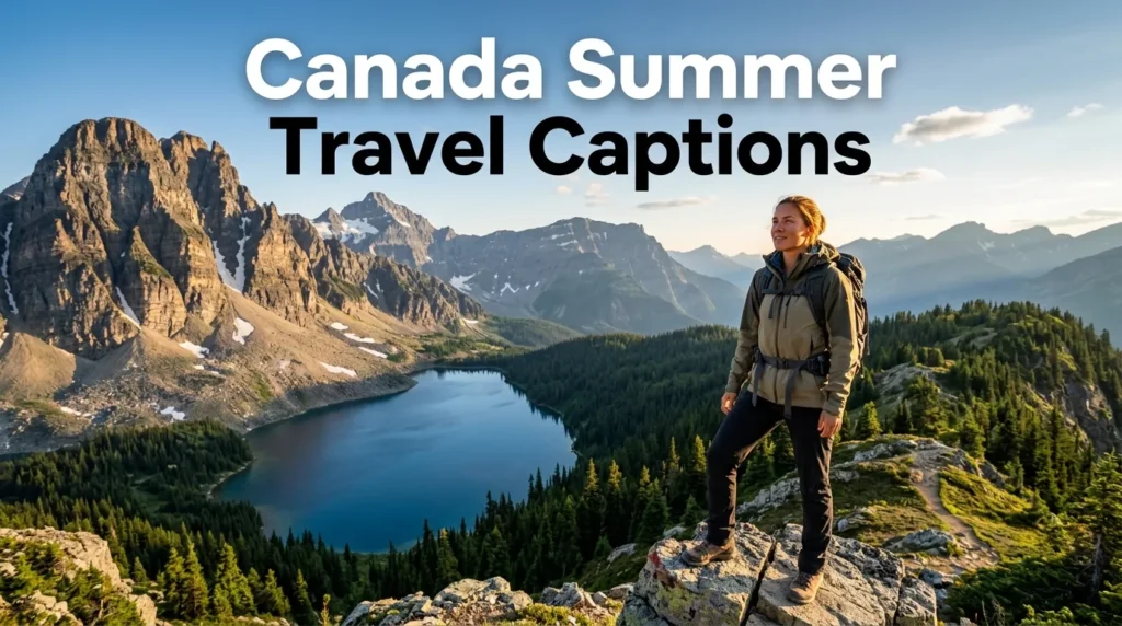 Canada Summer Travel Captions