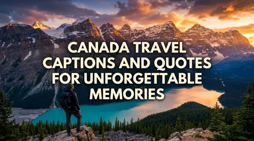 Canada Travel Captions and Quotes for Unforgettable Memories