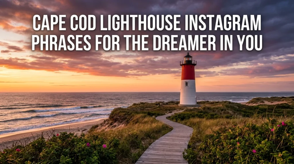 Cape Cod Lighthouse Instagram Phrases for the Dreamer in You