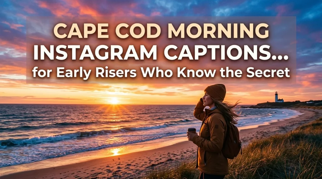 Cape Cod Morning Instagram Captions for Early Risers Who Know the Secret