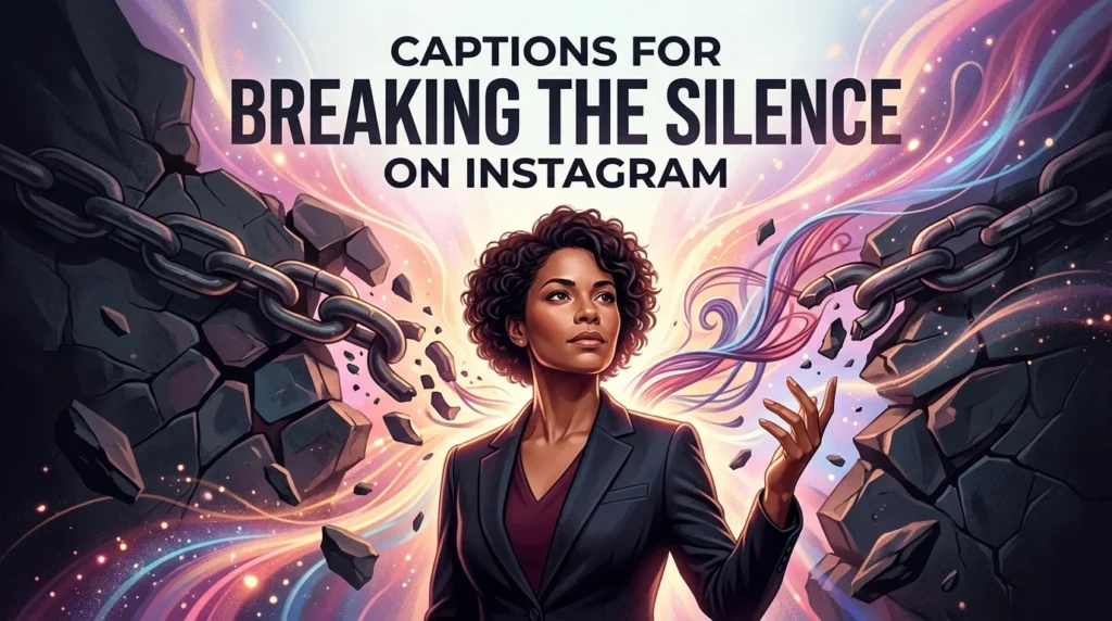 Captions for Breaking the Silence on Instagram