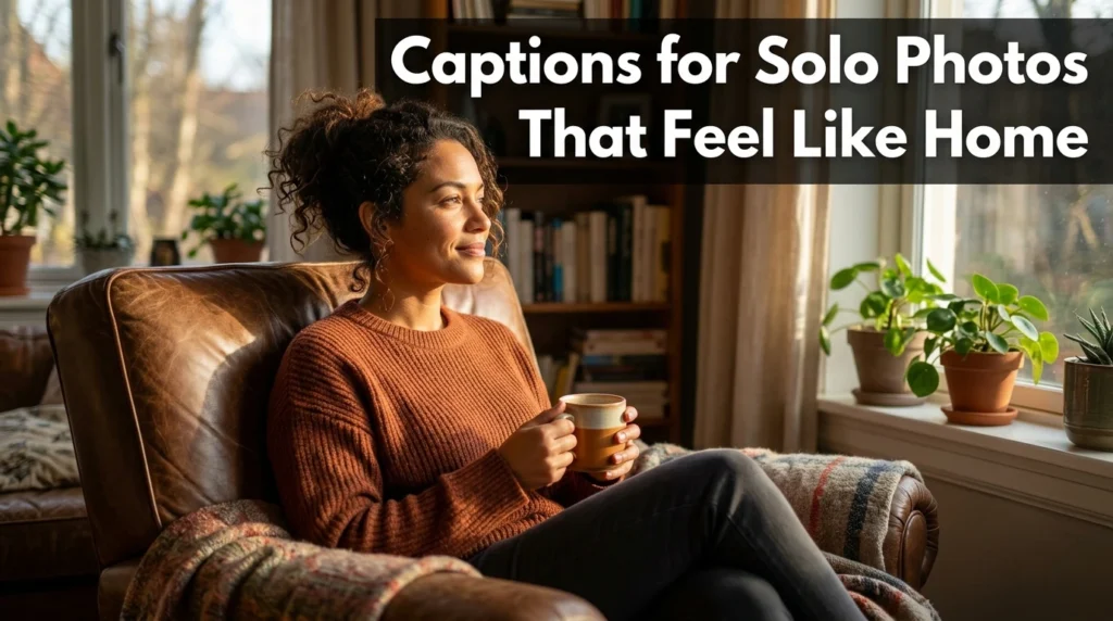 Captions for Solo Photos That Feel Like Home