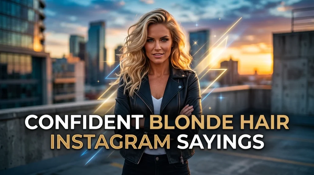 Confident Blonde Hair Instagram Sayings