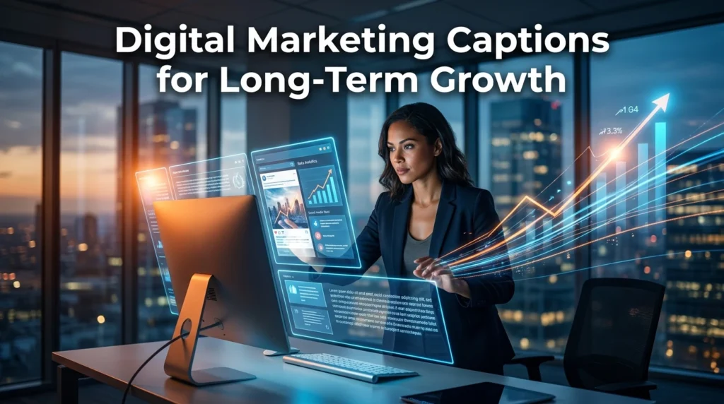 Digital Marketing Captions for Long-Term Growth
