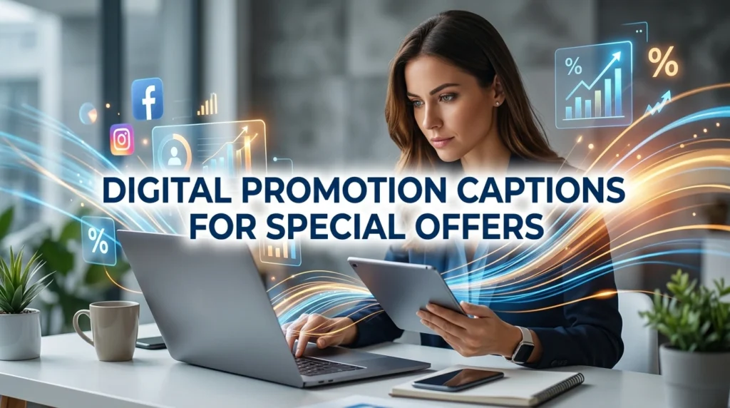 Digital Promotion Captions for Special Offers