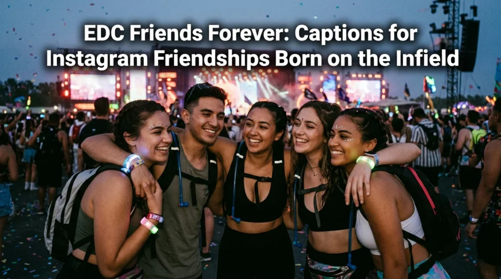 EDC Friends Forever Captions for Instagram Friendships Born on the Infield