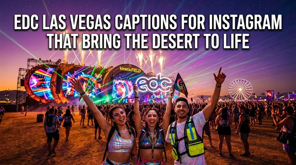 EDC Las Vegas Captions for Instagram That Bring the Desert to Life