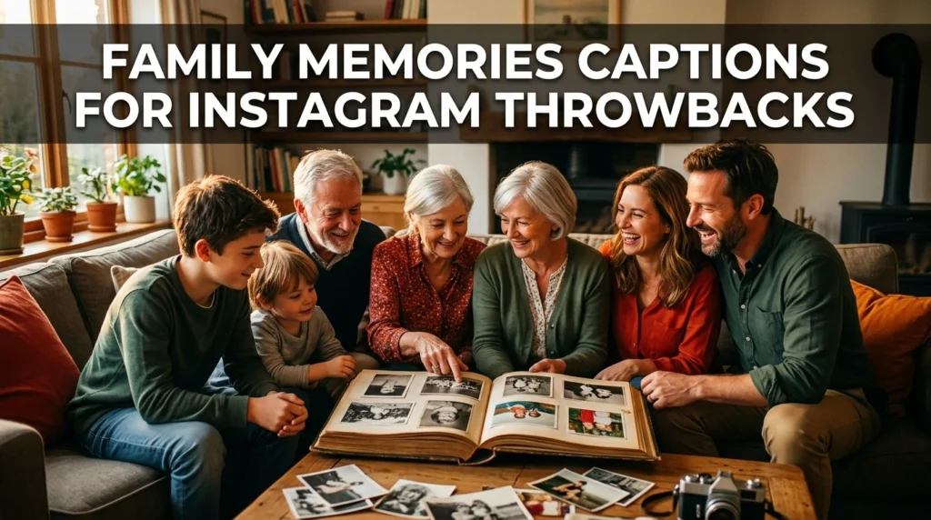 Family Memories Captions for Instagram Throwbacks