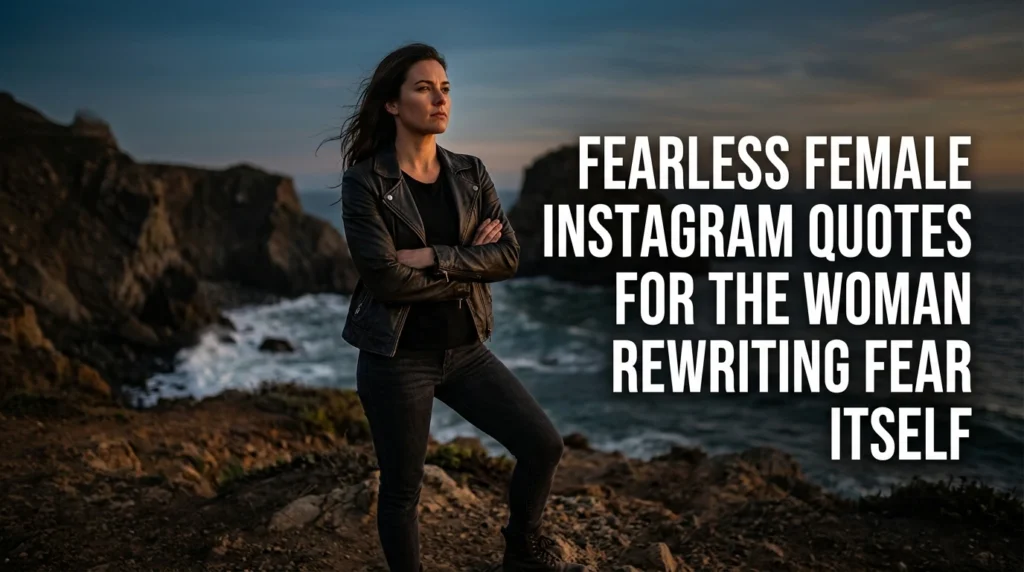 Fearless Female Instagram Quotes for the Woman Rewriting Fear Itself