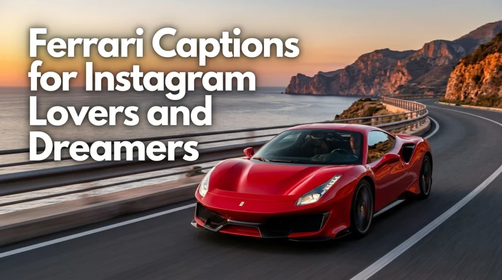 Ferrari Captions for Instagram Lovers and Dreamers