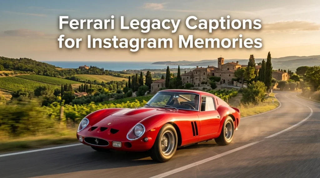 Ferrari Legacy Captions for Instagram Memories