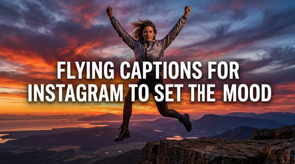 Flying Captions for Instagram to Set the Mood